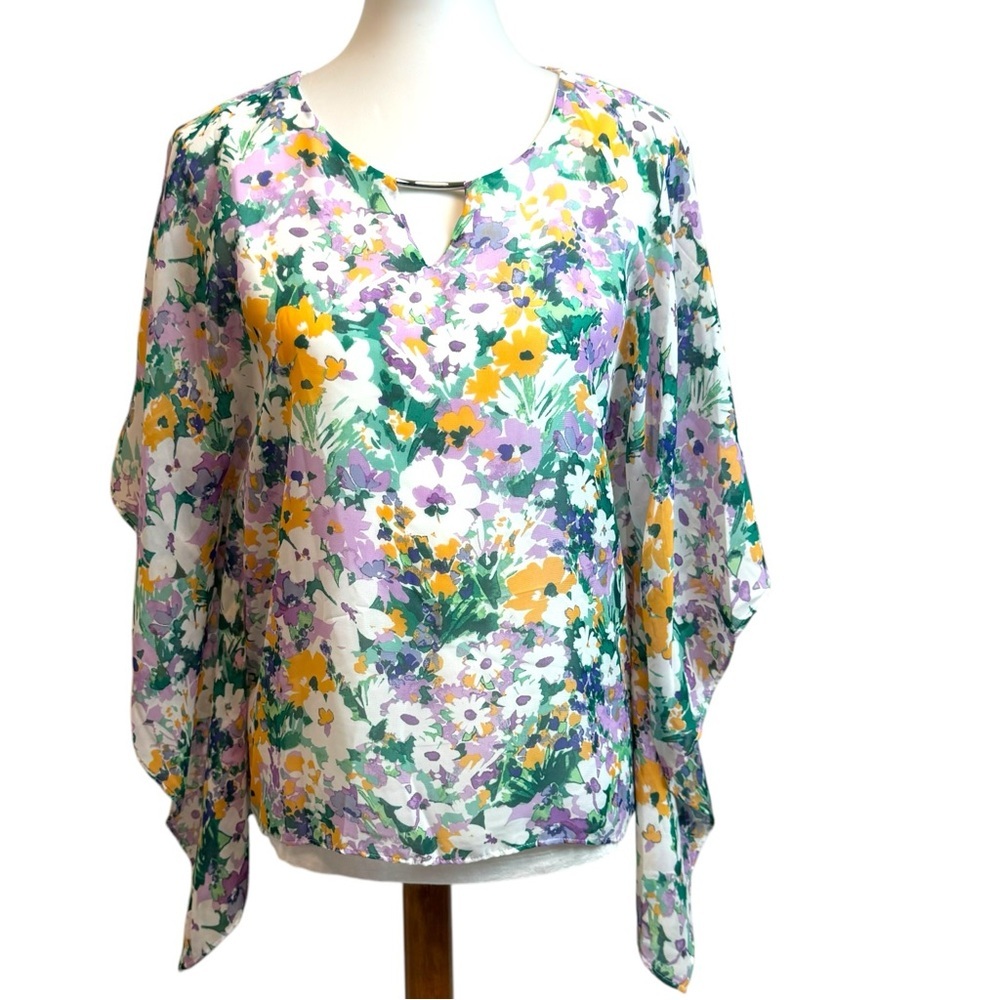 I.N. Studio Caftan Style Top with attached Tank NWT